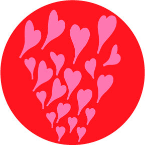83557 Rising Hearts - Rosco Colour Glass Gobo