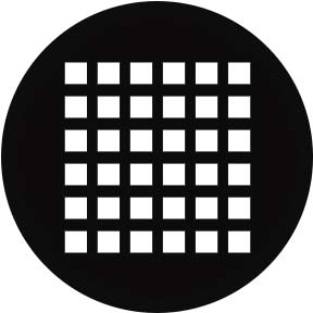 84218 Grid - Rosco Colour Glass Gobo