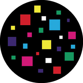 86603 Squares - Rosco Colour Glass Gobo