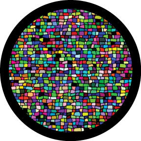 86757 Mosaic Tile Breakup - Rosco Colour Glass Gobo
