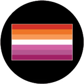 86791 Lesbian Pride Flag - Rosco Colour Glass Gobo