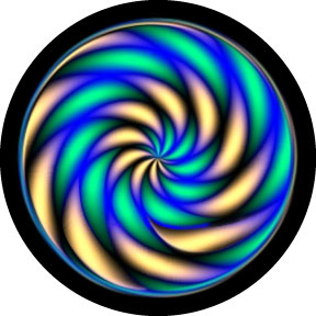 86795 Caterpillar Swirl - Rosco Colour Glass Gobo