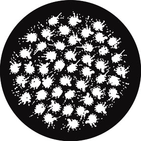 G868 Splatter Breakup - Rosco GAM Standard Steel Gobo