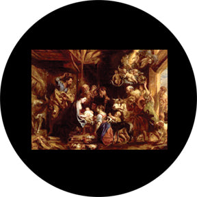 86805 Nativity Scene Painting - Rosco Colour Glass Gobo