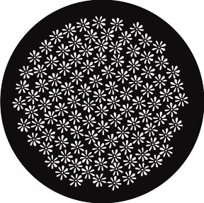 G869 Daisy Breakup - Rosco GAM Standard Steel Gobo