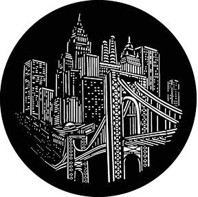 G885 Bridge View - Rosco Standard Steel Gobo