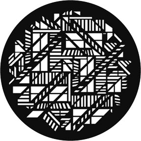 G923 Fire Escape Breakup - Rosco GAM Standard Steel Gobo