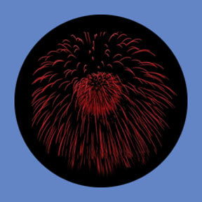 P2853 Fireworks 2853 - Rosco Plastic Gobo