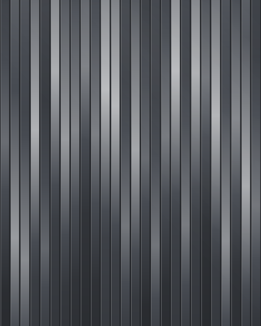 Gunmetal shimmer fringe curtain / slit drape