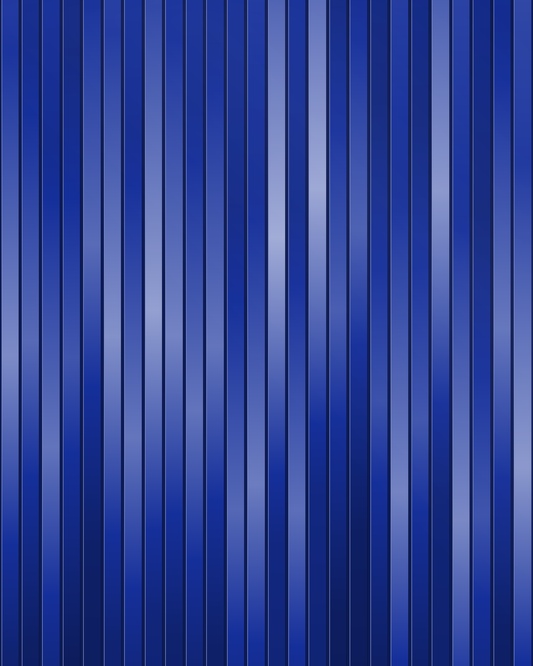 Royal Blue shimmer fringe curtain / slit drape