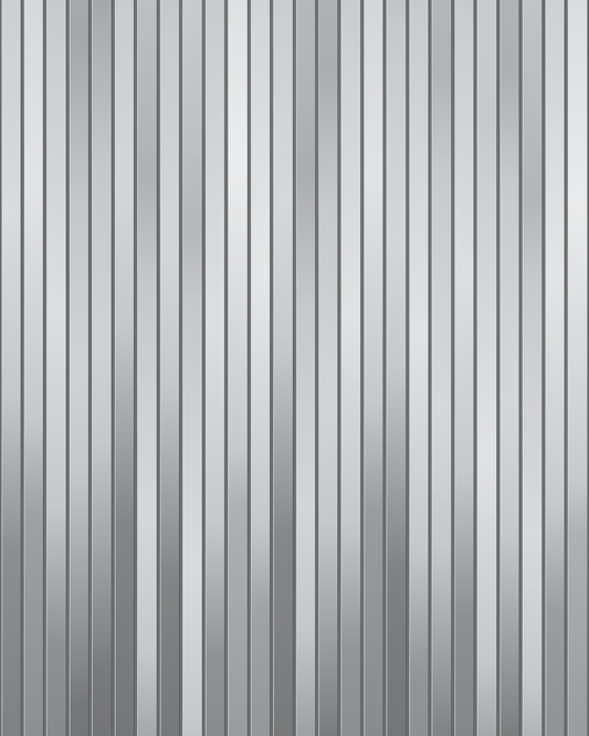 Silver shimmer fringe curtain / slit drape